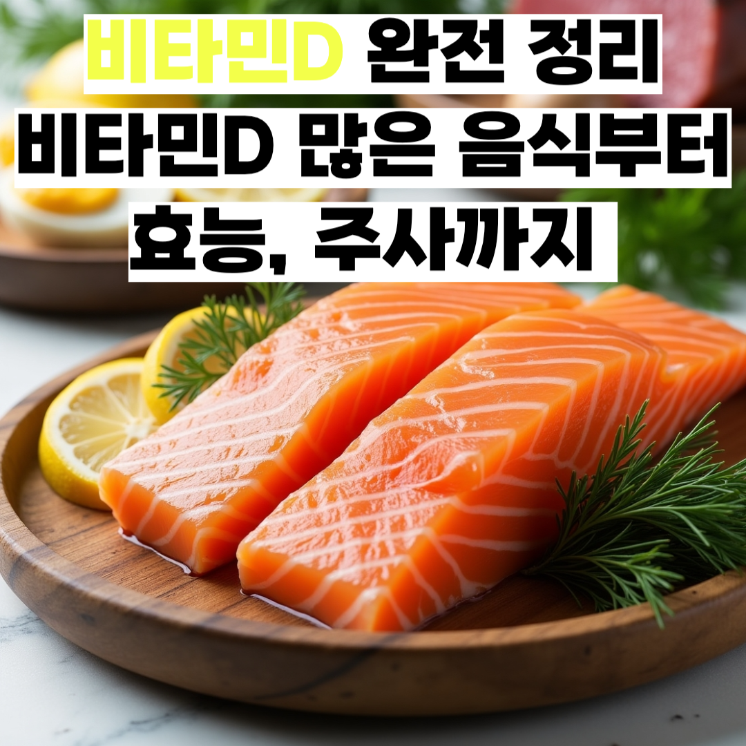 비타민D 많은 음식, 효능, 주사, 부족증상