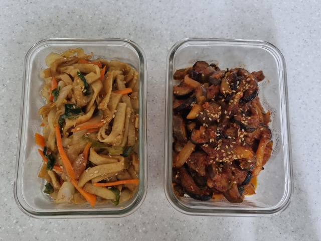  간단한 밑반찬 만들기- 오이피클, 오이지무침, 가지볶음, 어묵볶음