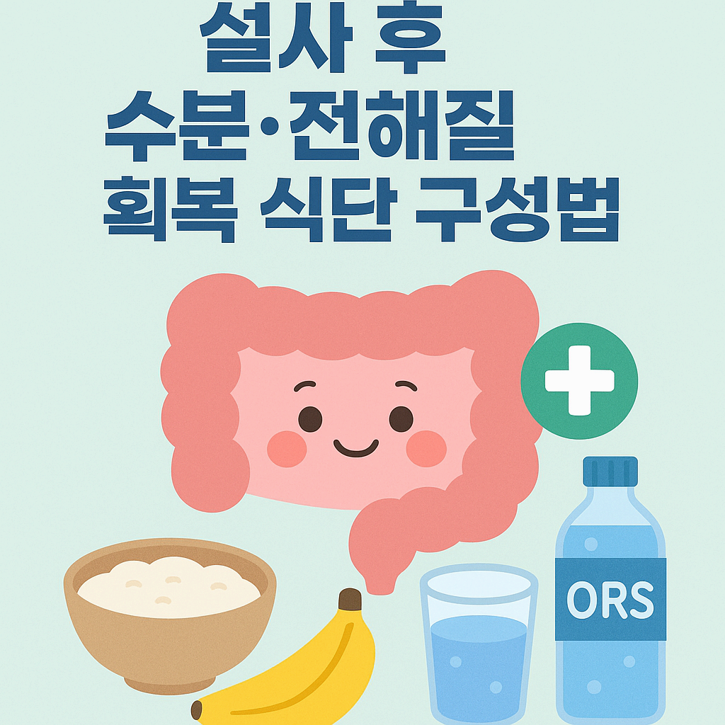 설사 후 수분·전해질 회복 식단 구성법