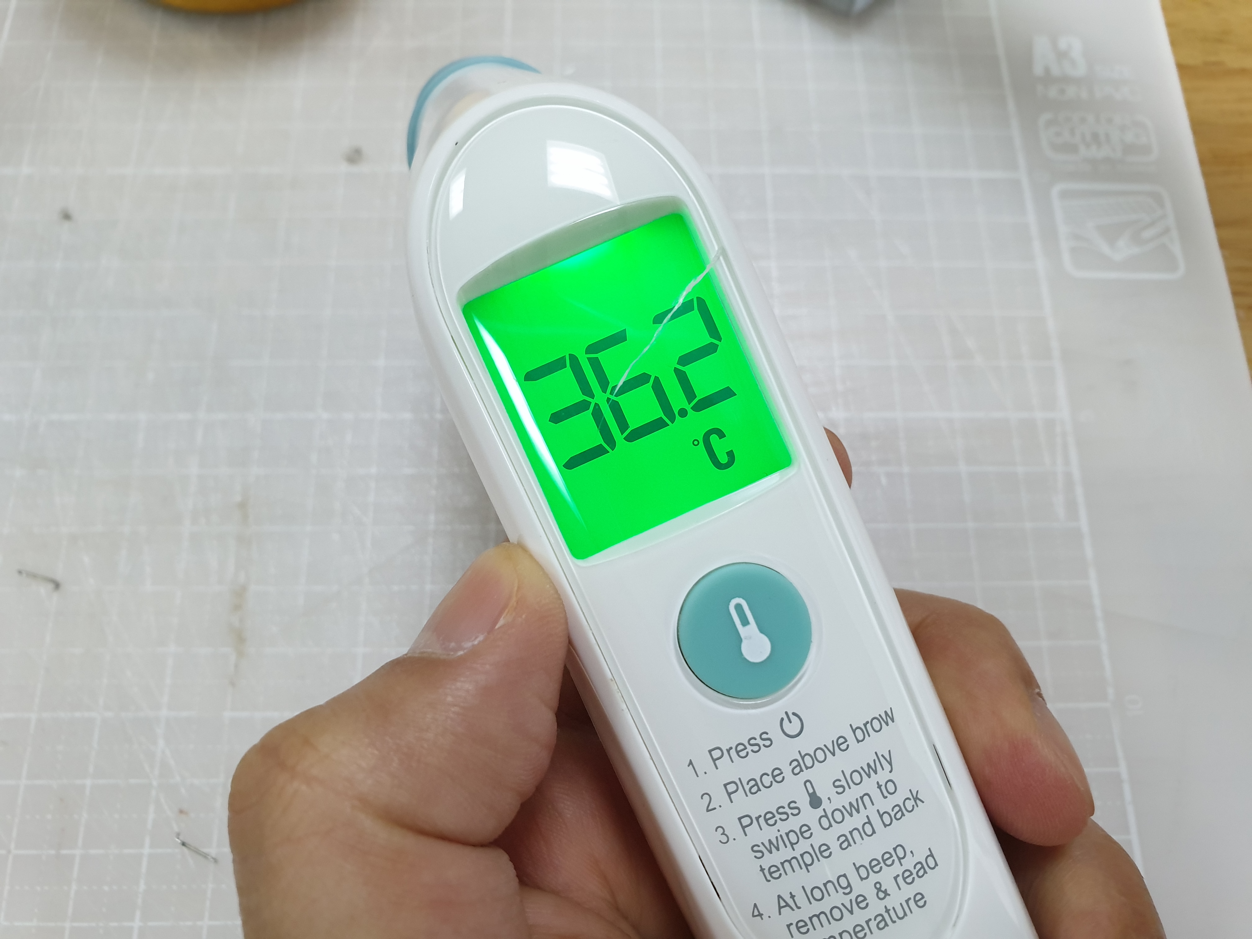  브라운 체온계 (BRAUN FHT-1000) 직구제품 화씨 바꾸기