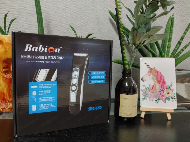  바비온 SBC-650 전문가용이발기 바리깡으로 6세 아들머리카락 잘라줬어요