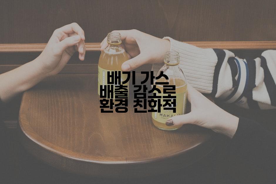 배기 가스 배출 감소로 환경 친화적