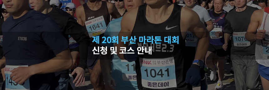  제 20회 부산 마라톤 대회 신청 및 코스 안내: 11월 마라톤 대회
