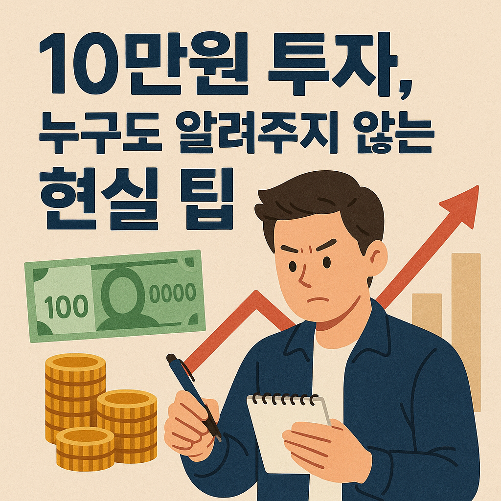 10만원 투자, 누구도 알려주지 않는 현실 팁 관련 사진