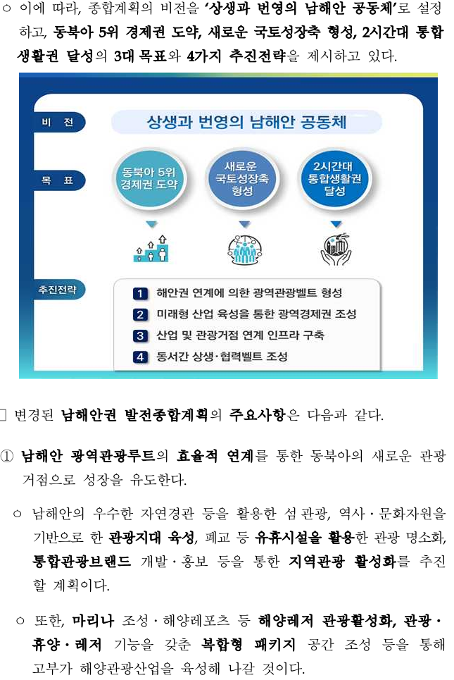 남해안권발전종합계획2