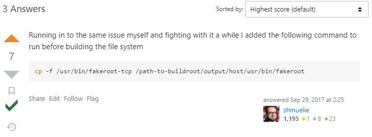  [Error]fakeroot, while creating message channels: Function not implemented 해결 방법