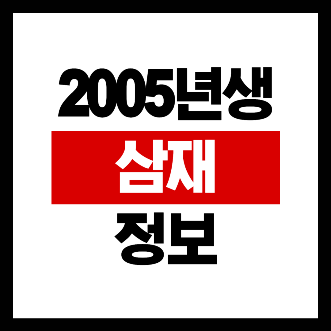 2005년생 삼재