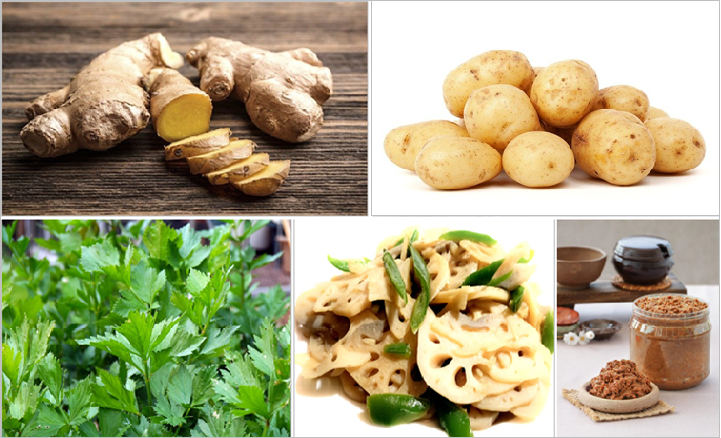 환절기 비염에 좋은 음식 5가지(생강&#44; 감자&#44; 미나리&#44; 연근&#44; 된장)