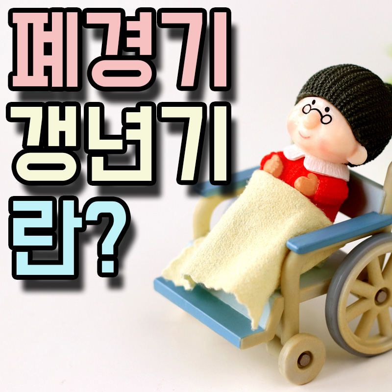  폐경기 갱년기 원인 증상 치료방법