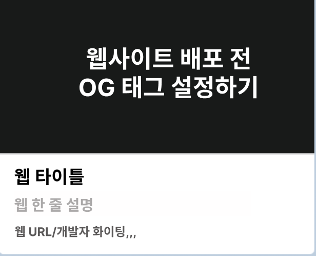  [React] 웹 배포하기 전 Index.html에 콘텐츠 설명(OG 태그) 넣어주기.