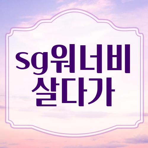 sg워너비 살다가