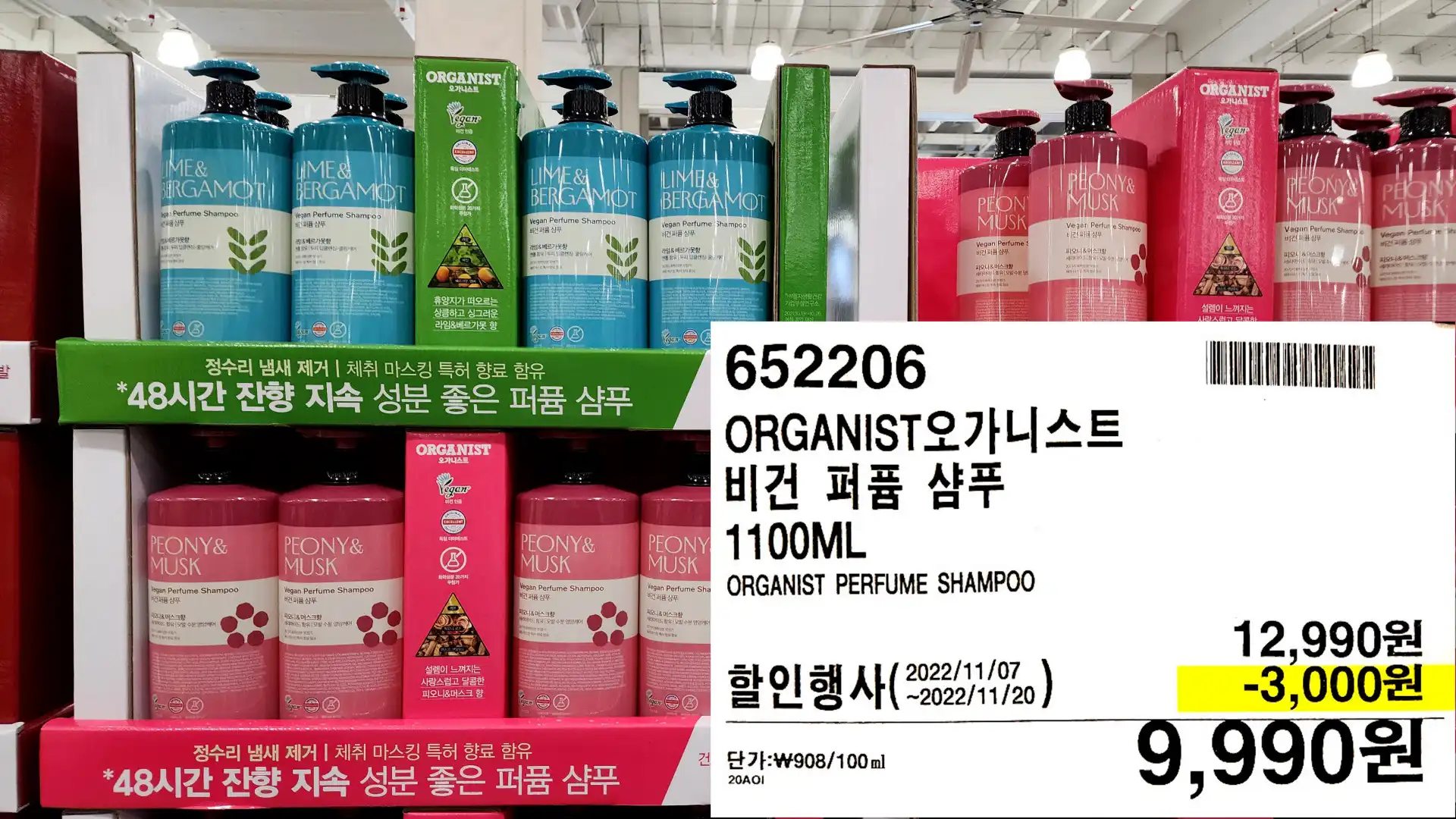 ORGANIST오가니스트
비건 퍼퓸 샴푸
1100ML
ORGANIST PERFUME SHAMPOO
9&#44;990원