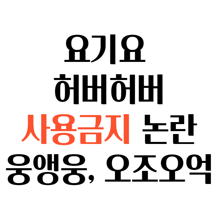 요기요 리뷰 허버허버 사용금지 논란-썸네일