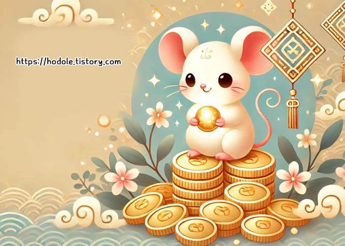 쥐띠 일러스트