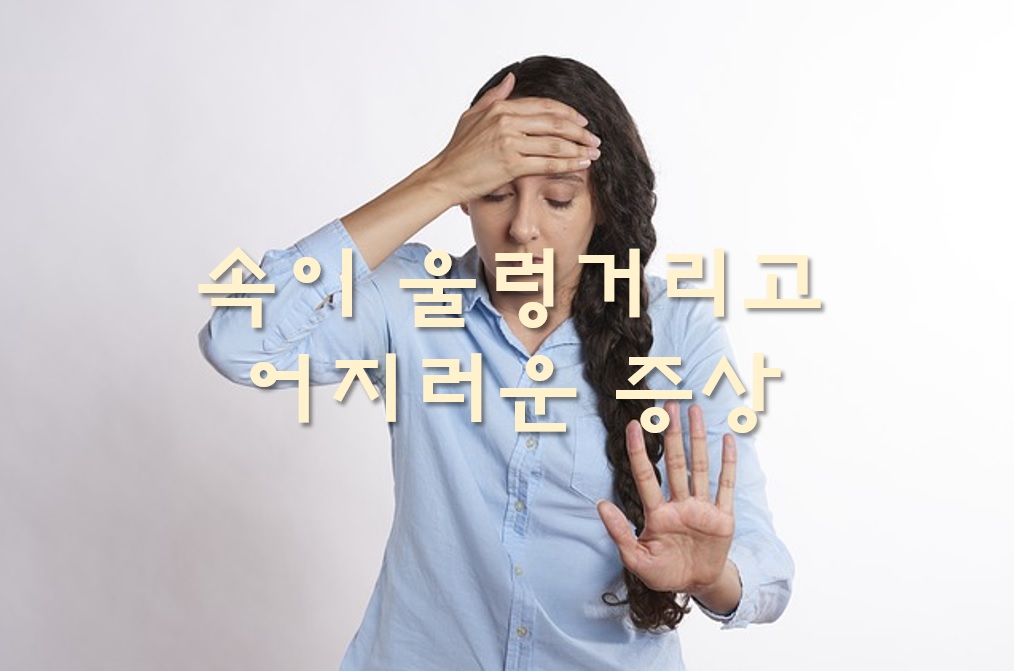  속이 울렁거리고 어지러운 증상의 원인