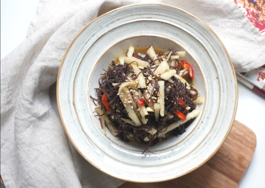 꼬시래기무침 만드는법 겨자소스 5