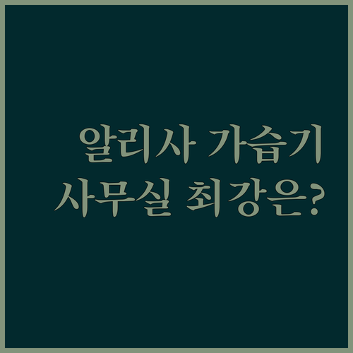 알리사 숲속안개 가습기 vs 신지모루