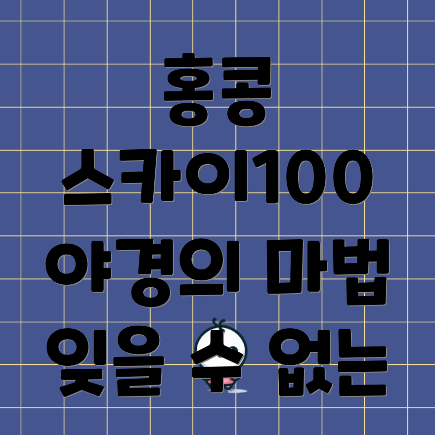 홍콩 스카이100 야경