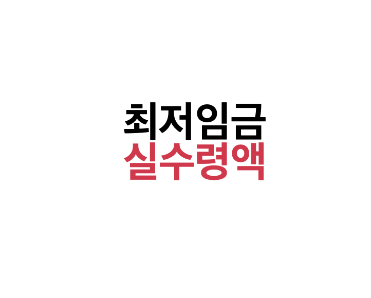 최저임금 실수령액