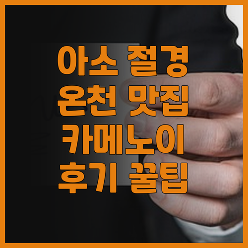 카메노이 호텔 아소 파크 리조트.. 