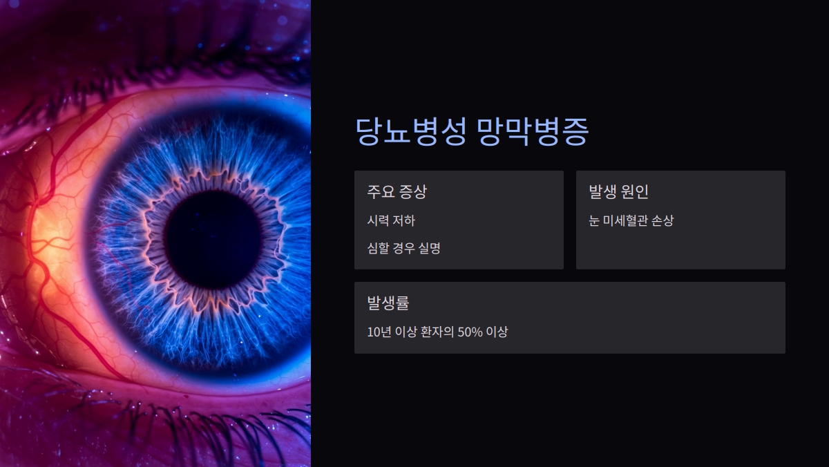 당뇨병 합병증 통계