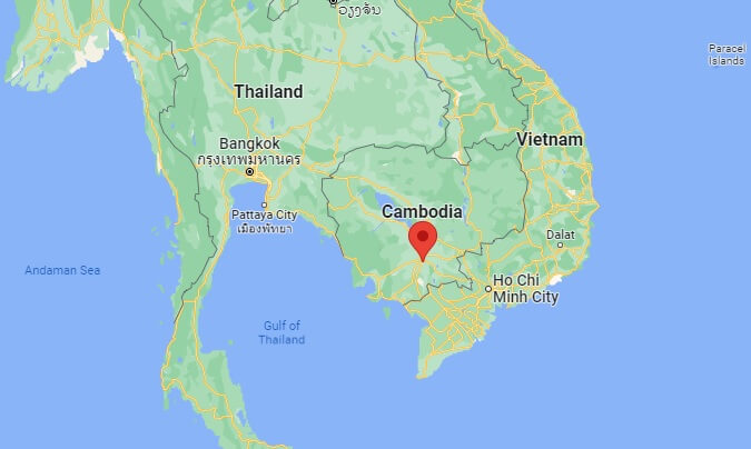 캄보디아 프놈펜 지도