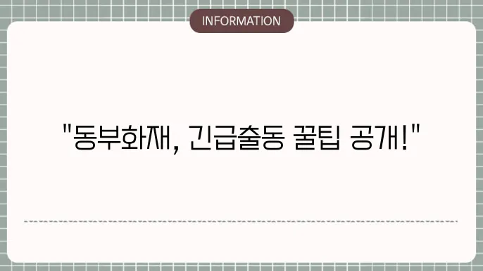 동부화재 고객센터 이미지