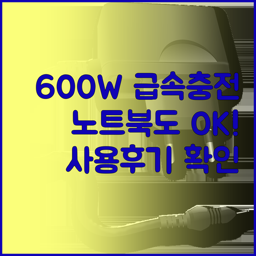 600W GaN 고속충전기 추천! 휴