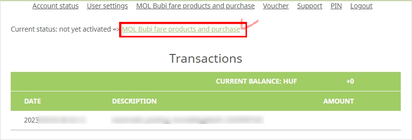 MoL Bubi 요금제 구매 페이지