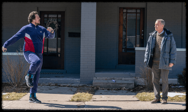 남자의 행동을 지켜보는 오토