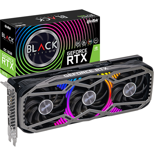 이엠텍 지포스 RTX 3070 BLACK Edition OC D6 8GB 그래픽카드&#44; 단일상품