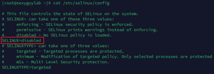 CentOS7 SELinux 비활성화 설정