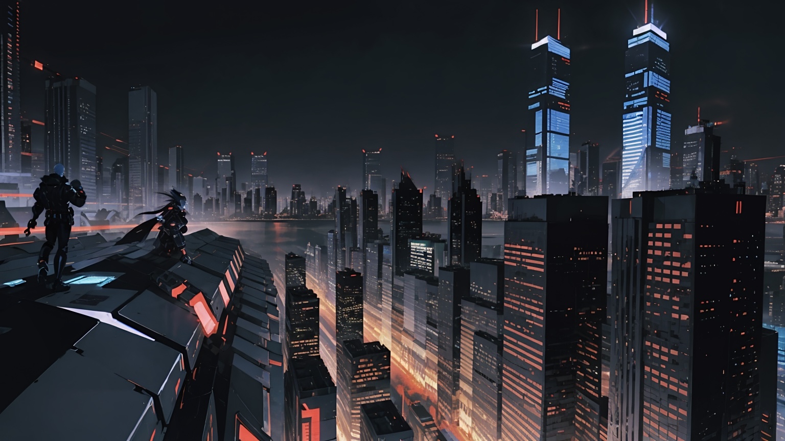 Cyberpunk, fantasy, futuristic wallpaper