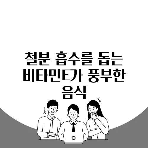 철분 흡수를 돕는 비타민E가 풍부한 음식