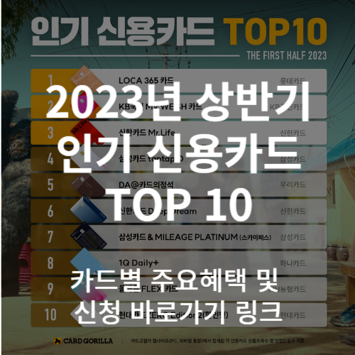 2023년_상반기_인기_신용카드_TOP10