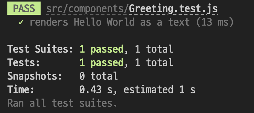 [React] Testing — ssohyun