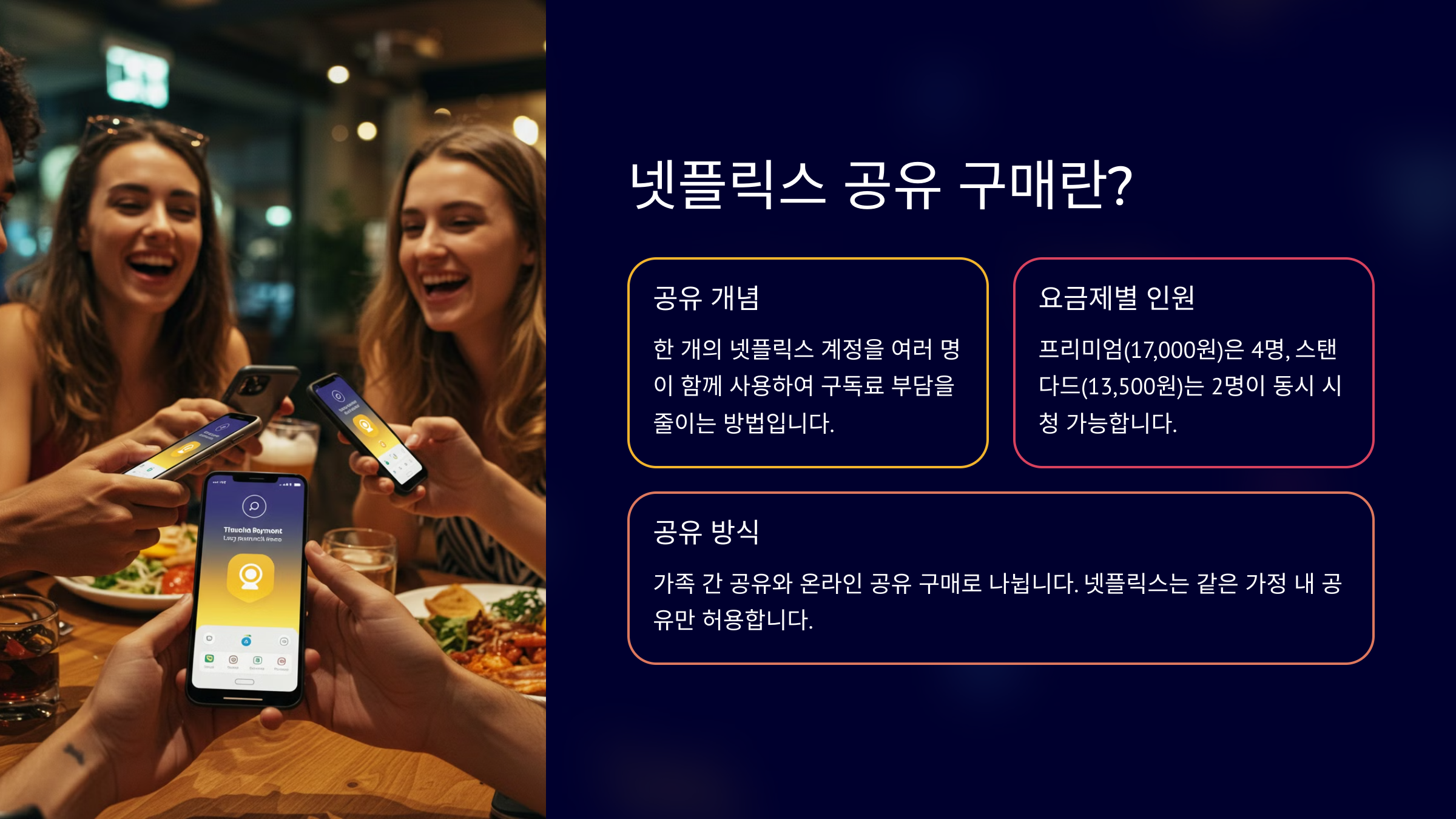 넷플릭스 공유 구매란?