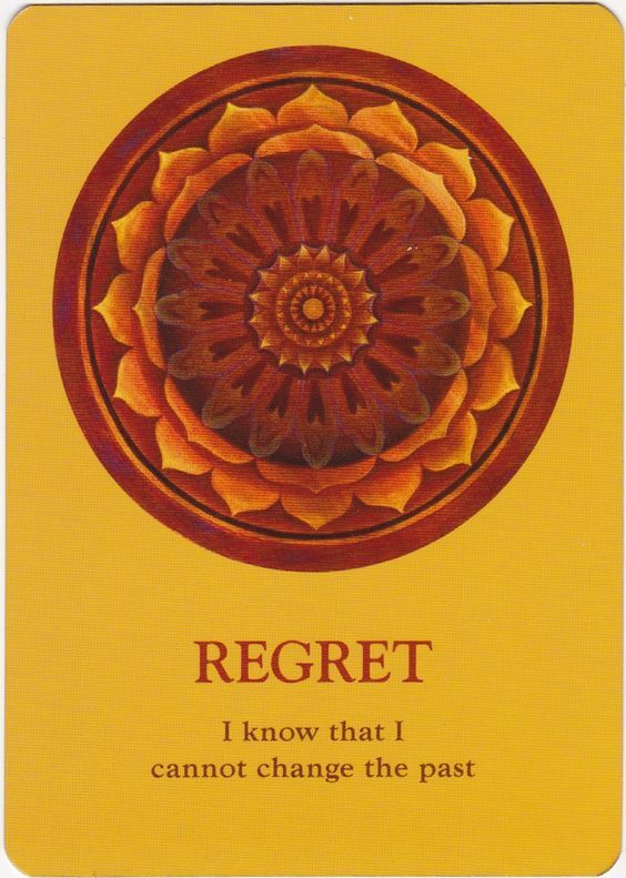 The Soul&#39;s Journey Lesson Cards Regret 후회 해석 및 의미