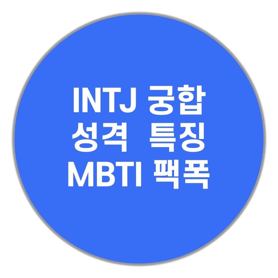  INTJ 궁합, 성격, 특징(MBTI 팩폭 주의)