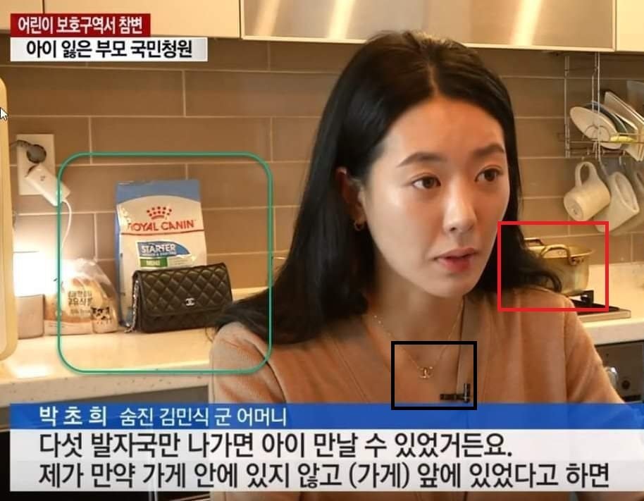  민식이 엄마 박초희, 고급 개사료와 샤넬 명품 논란