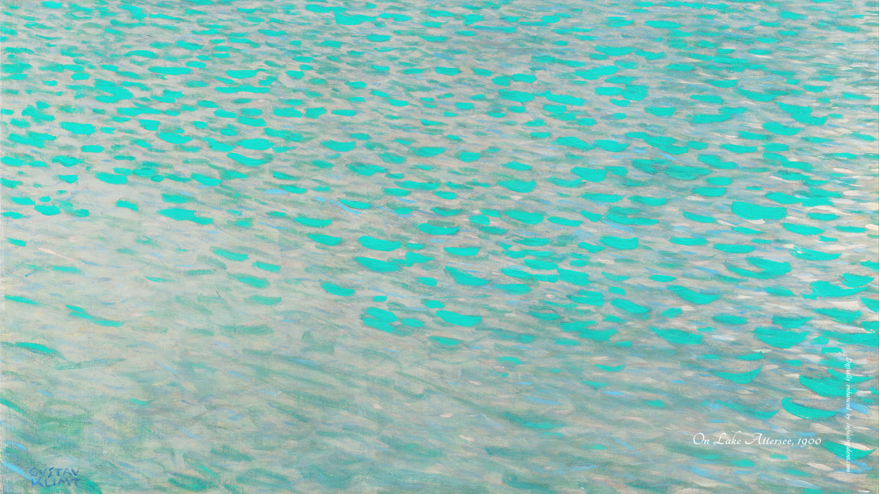 01 아터제 호수 C - Gustav Klimt 클림트배경화면
