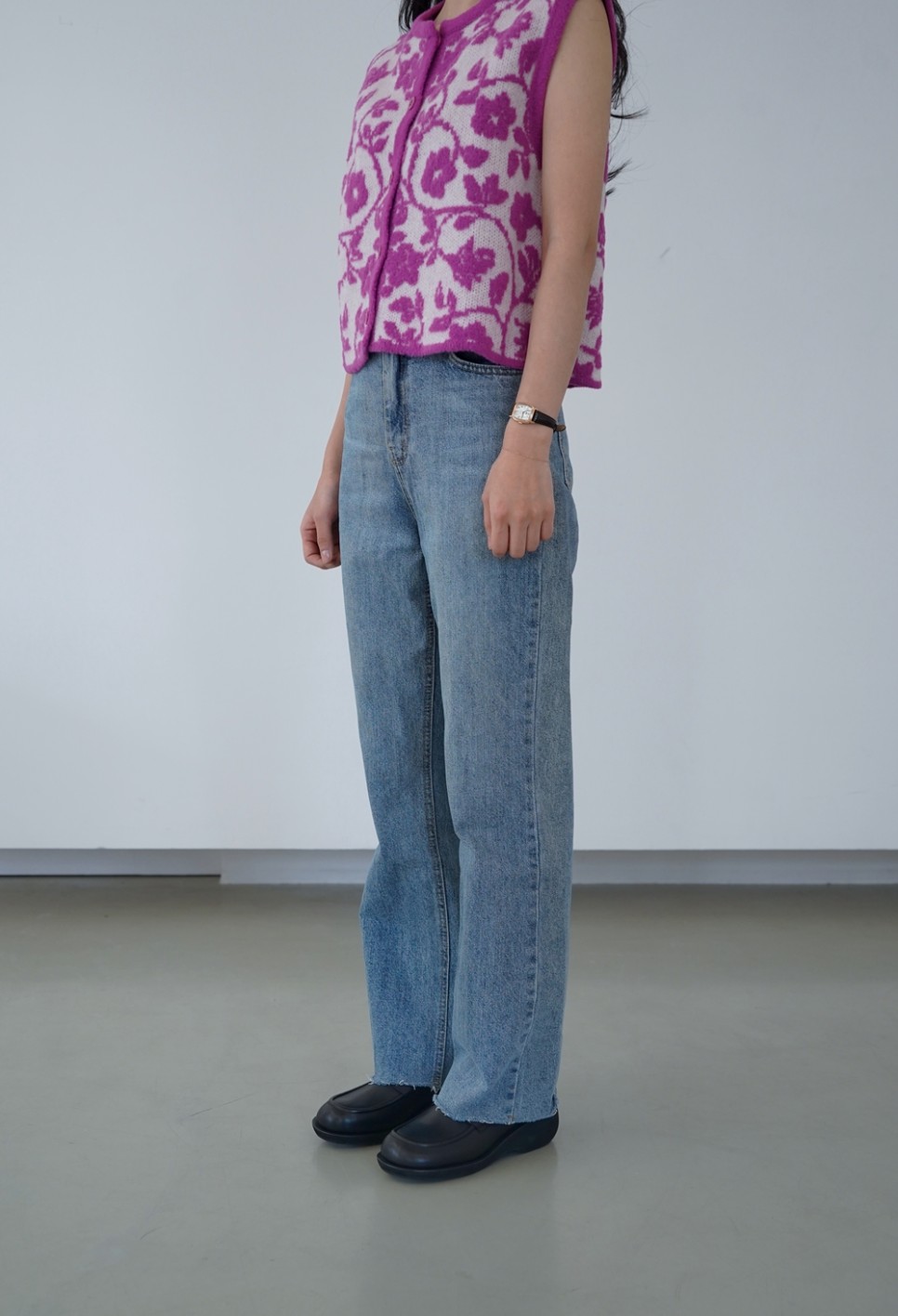 차이나클래스 네이비 퍼플 출근길 패션슈즈 인스타 스판 발목부츠 레큰스판 12