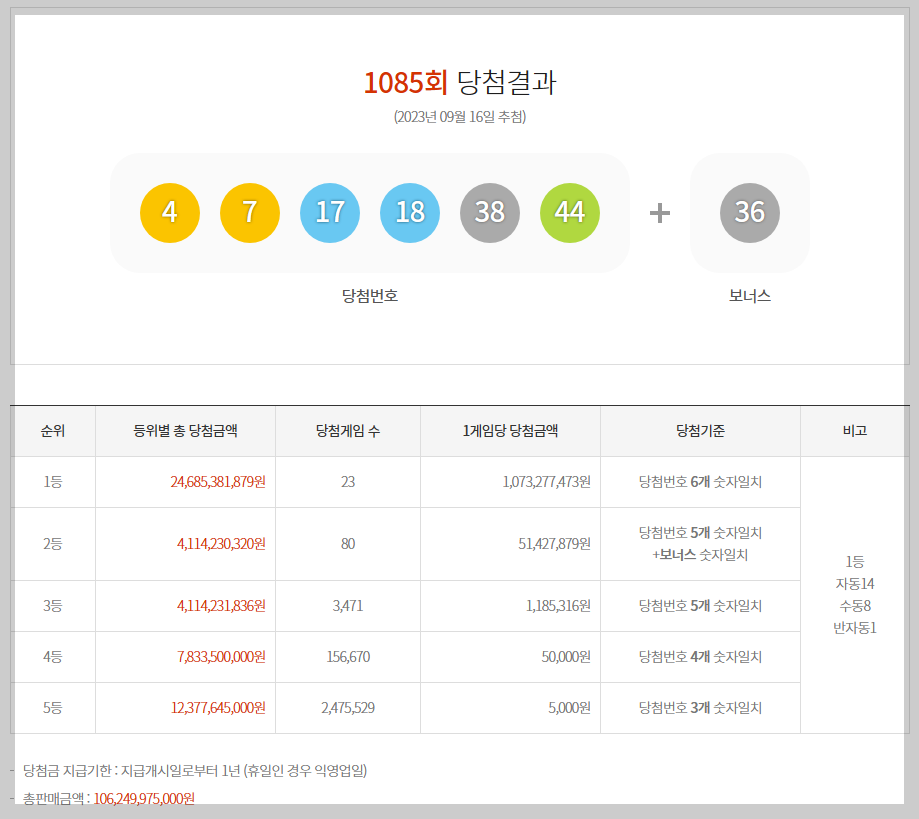 로또복권 이미지