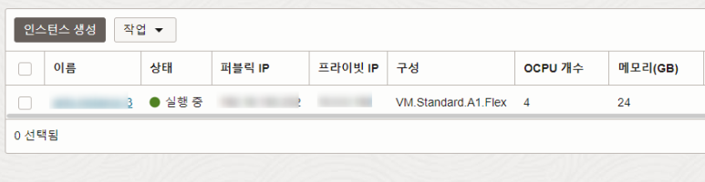  OCI 오라클 클라우드 고정 공용 IP 설정하기