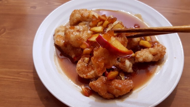  냉동 닭안심 요리 :: 사과잼 치킨 탕수육 만들기
