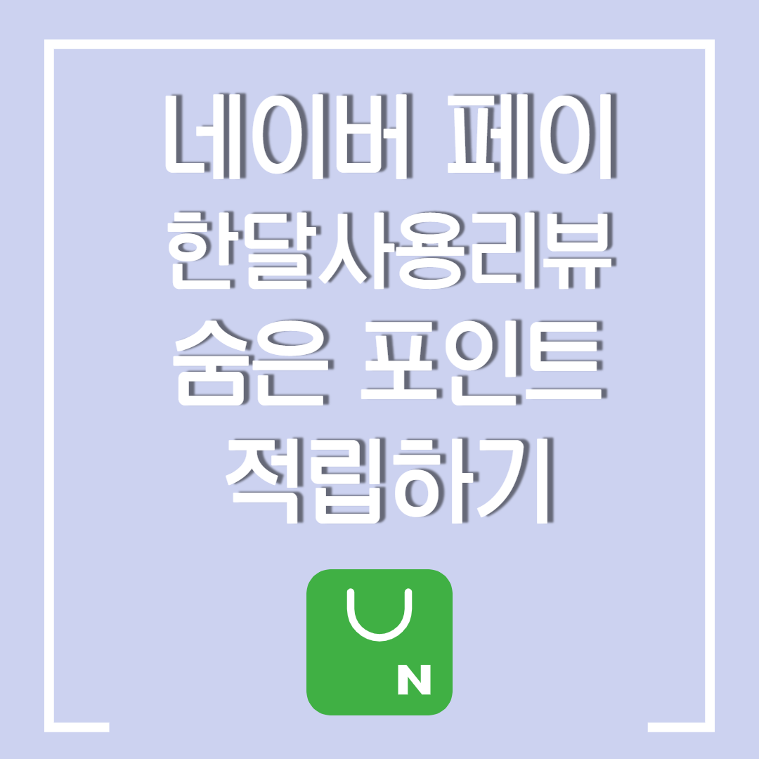  네이버 페이 숨은 포인트 적립하는 방법 / 한달 사용 리뷰 쓰기 /  한달 사용 리뷰  쓰고 네이버 페이 숨은 포인트 적립