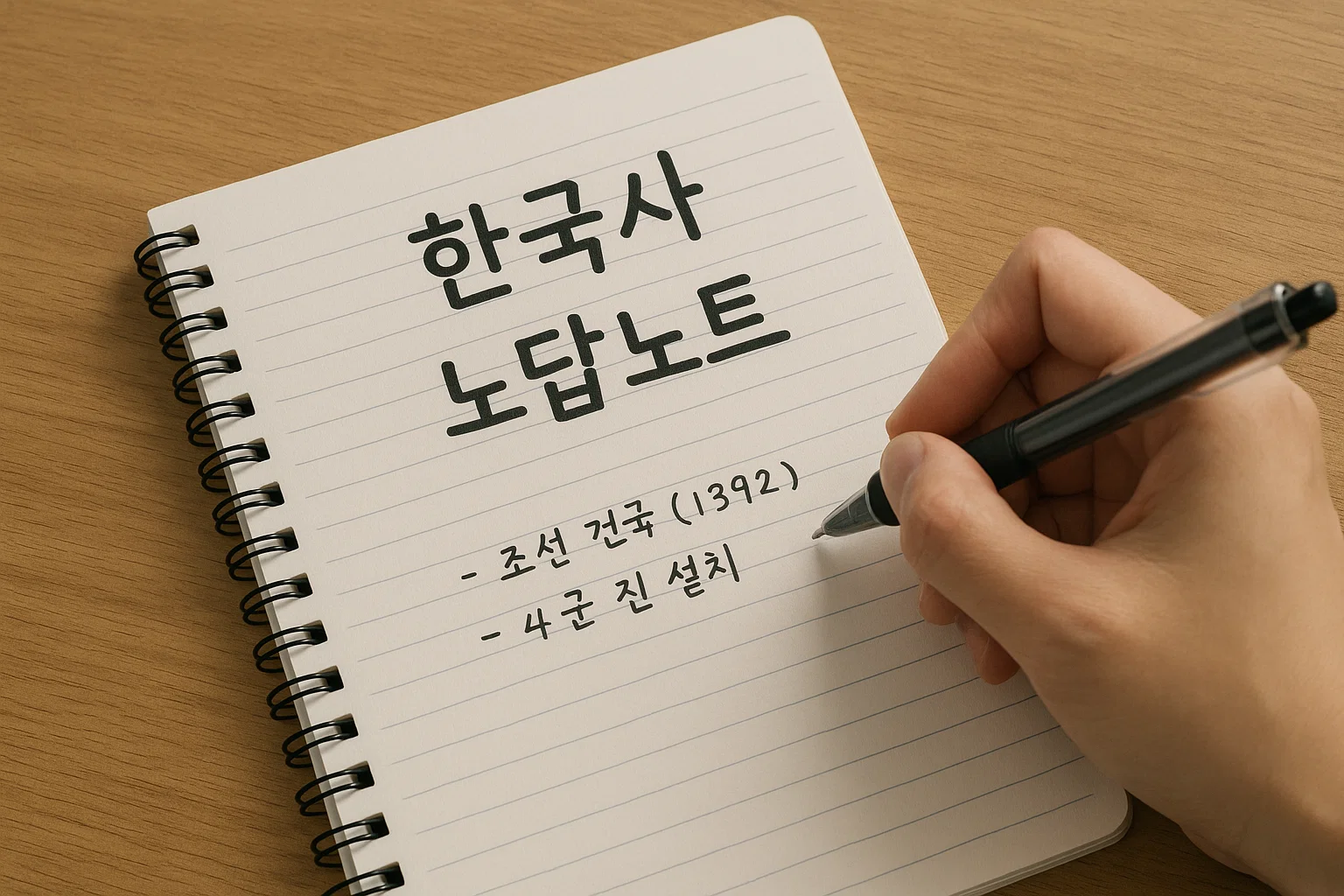 한능검 기출문제 풀이 모습