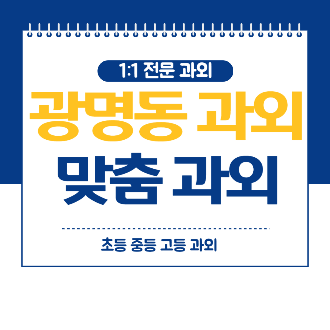  광명동 영어 과외 중등 고등 수학 국어 과학과외 방문 화상 전문