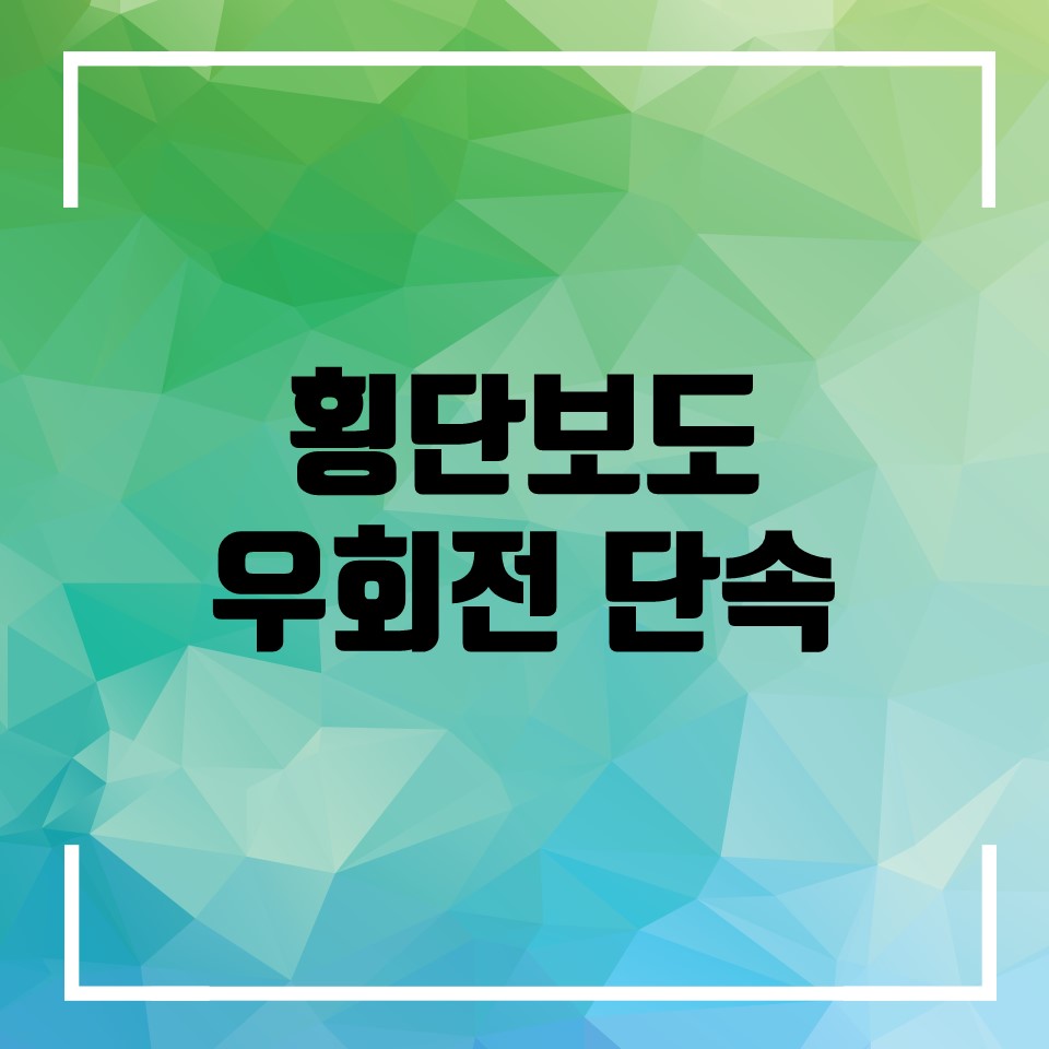 횡단보도 우회전 단속 범칙금, 벌금