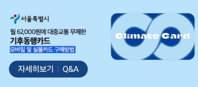 기후동행카드 청년 할인